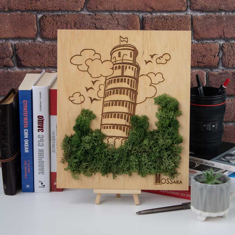 Painting "The Leaning Tower of Pisa" | 25x30 cm