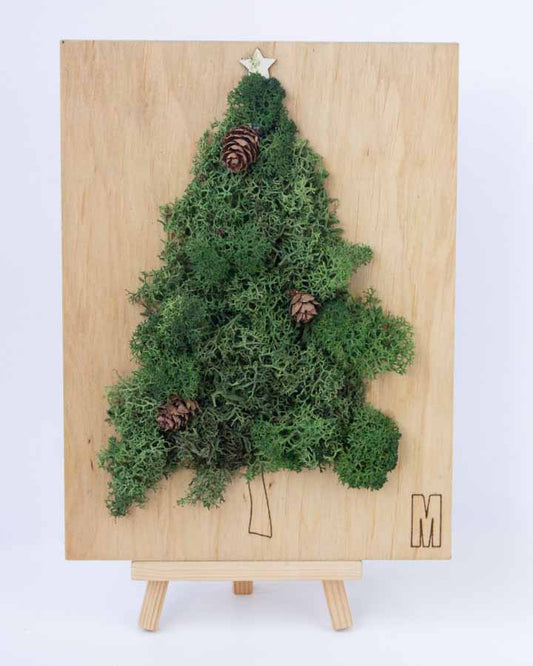 Картина - Коледно дърво | 15x20 см